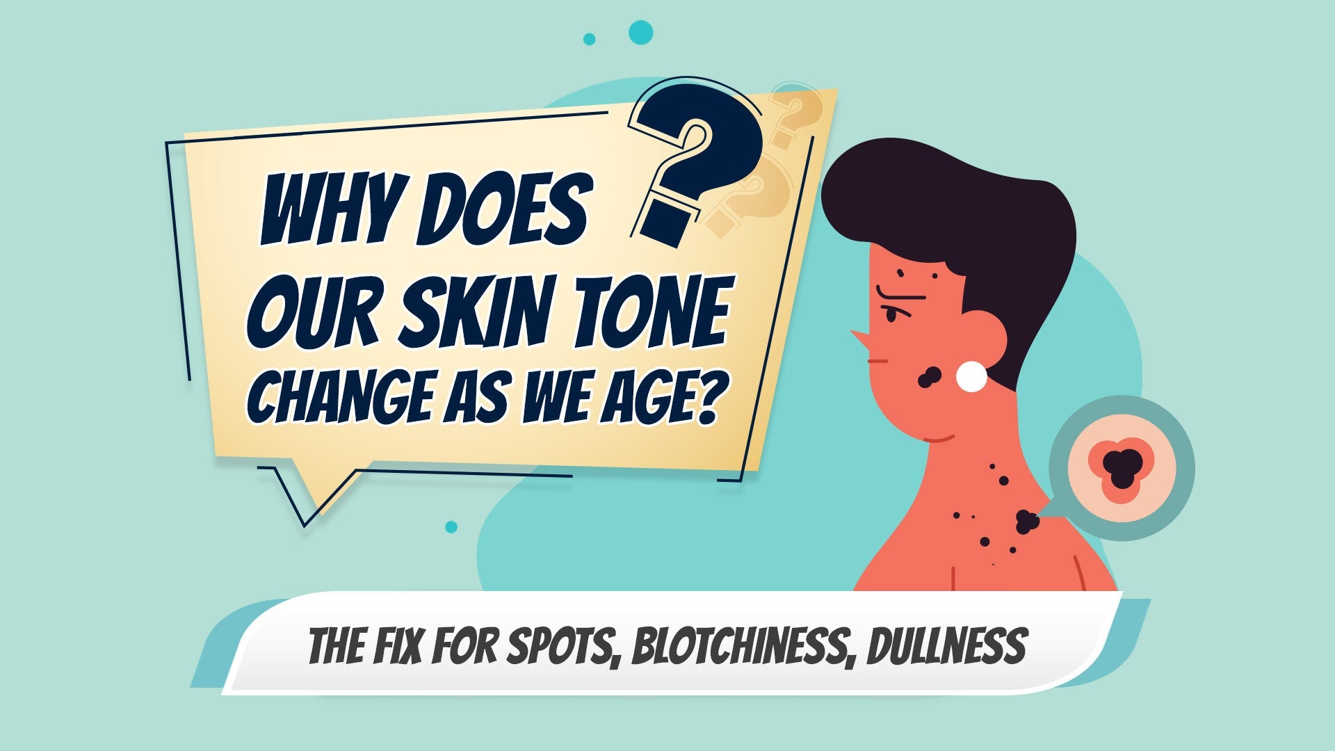 Why does our skin tone change as we age?