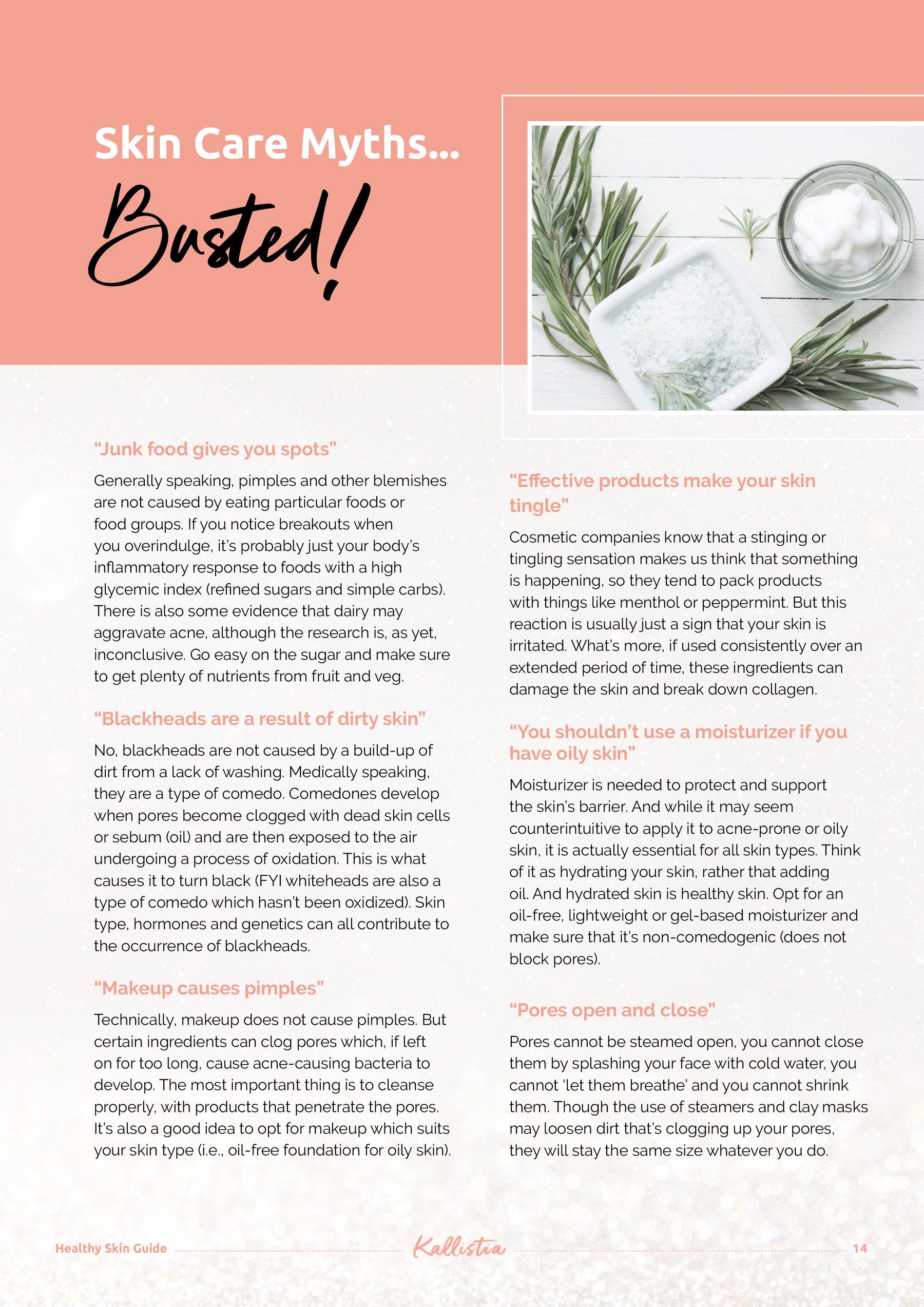 kallistia Guide Kallistia Healthy Skin Guide